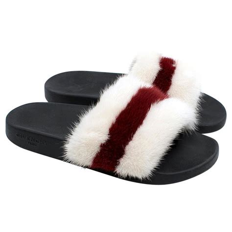 fur givenchy slides|givenchy slippers sale.